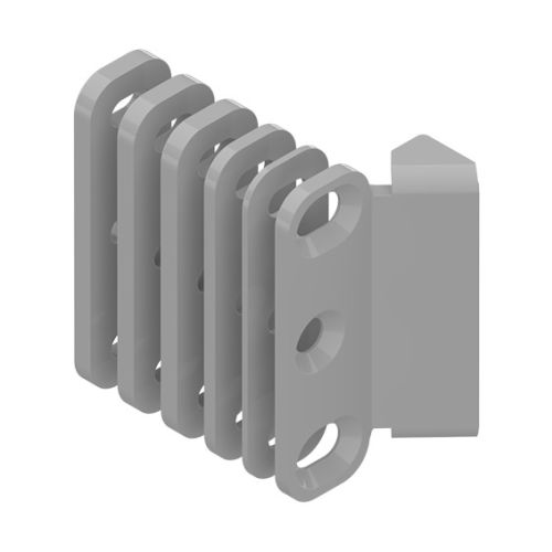 Gâche périphérique réglable + 5 cales acier coupe-feu gris LA CROISEE DS DS9321-007 photo du produit