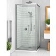 Paroi de douche fixe avec porte réversible verre clair EI FIX EQUI ROTH 1406000051 photo du produit