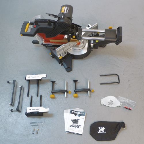 Scie onglet radiale 1600 W double inclinaison PEUGEOT OUTILLAGE 132055 photo du produit Secondaire 9 L