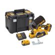 Rabot 18V XR + 2 batteries 5Ah + chargeur + coffret TSTAK - DEWALT - DCP580P2T-QW pas cher