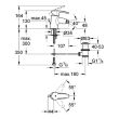 Mitigeur de bidet EUROSTYLE monocommande avec brise-jet à rotule - GROHE - 33567-001 pas cher Secondaire 1 S