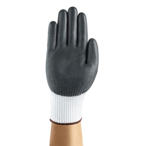 Gants tricotés HYFLEX 11735 enduit polyuréthane blanc/noir T9 ANSELL 11735T9 photo du produit Secondaire 1 L