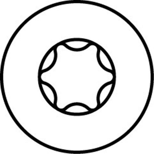 Vis t&ecirc;te frais&eacute;e torx HECOFIX filetage partiel 6x120mm zingu&eacute; jaune - HECO - 61134 pas cher Secondaire 2 L