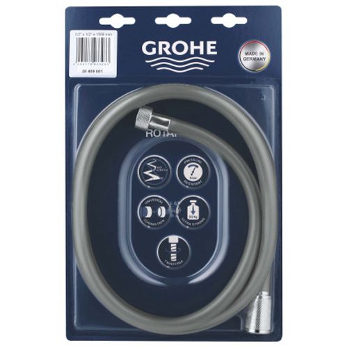 Flexible de douche ROTAFLEX TWISTSTOP 1500 mm GROHE 28409-001 photo du produit Secondaire 2 L