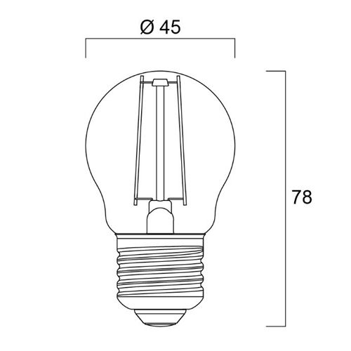 Lampe TOLEDO RETRO 827 250 lm E27 BL V4 CL nouveau modèle SYLVANIA 0027239 photo du produit Secondaire 1 L