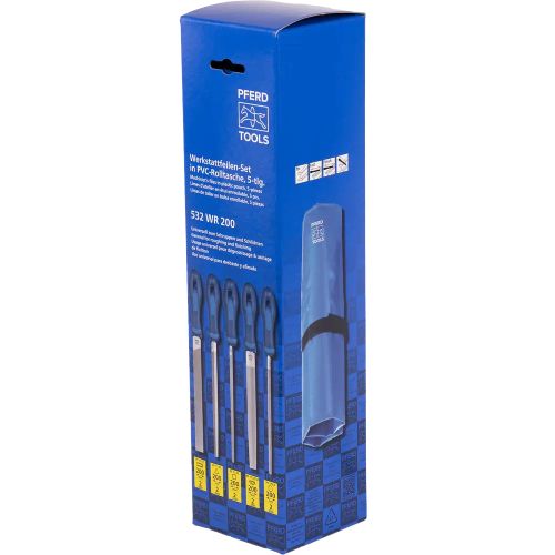 Etui de 5 limes d’atelier taille 2 - PFERD TOOLS - 11800532 pas cher Secondaire 4 L