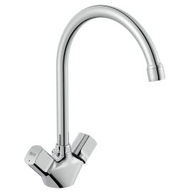 Mélangeur évier BRAVA Roca monotrou à bec mobile - A5A848EC0F photo du produit Principale M