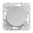 Interrupteur va-et-vient ODACE 10A à vis aluminium - SCHNEIDER ELECTRIC - S530204 pas cher