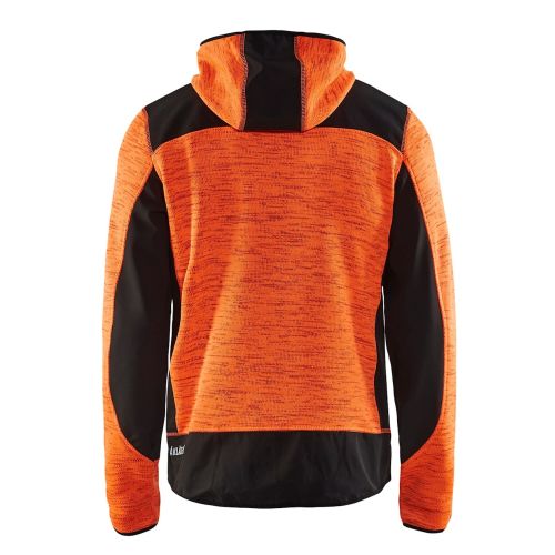 Veste tricotee a capuche orange fluo/noir TXS - BLÅKLÄDER - 493021175399XS pas cher Secondaire 1 L