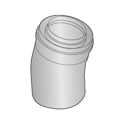 Coude PPS 15&deg; 60/100 mm De Dietrich - 84887687 pas cher