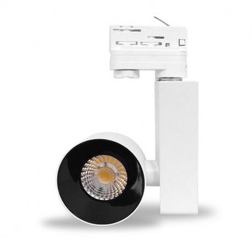 Spot LED WHAO sur rail avec adaptateur 03 allumages 20 W blanc 3000 K MIIDEX LIGHTING 83540 photo du produit