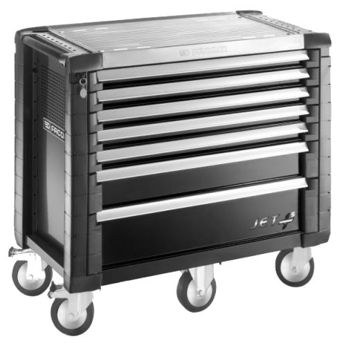 Servante JET+ 7 tiroirs - 5 modules par tiroir Noir - FACOM - JET.7GM5PF pas cher