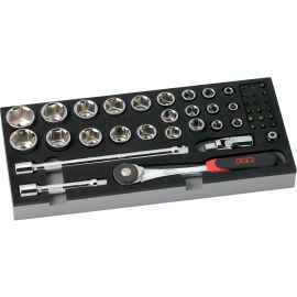 Module mousse de 45 outils 6 pans en mm Sam outillage - 75-SH45MM photo du produit Principale M