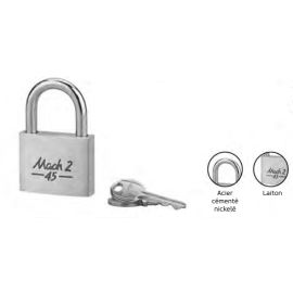 Cadenas MACH 2 Thirard anse demi-haute 45 mm 2 clés - 00063451 pas cher Principale M