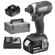 Visseuse à chocs 18V Li-Ion LXT + 2 batteries 5Ah + chargeur rapide + coffret MAKPAC - MAKITA - DTD152RTJ pas cher