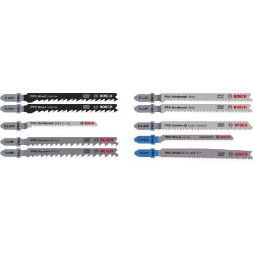 Coffret 10 lames scie sauteuse Pro multimatériaux BOSCH 2607011944 photo du produit Secondaire 3 L