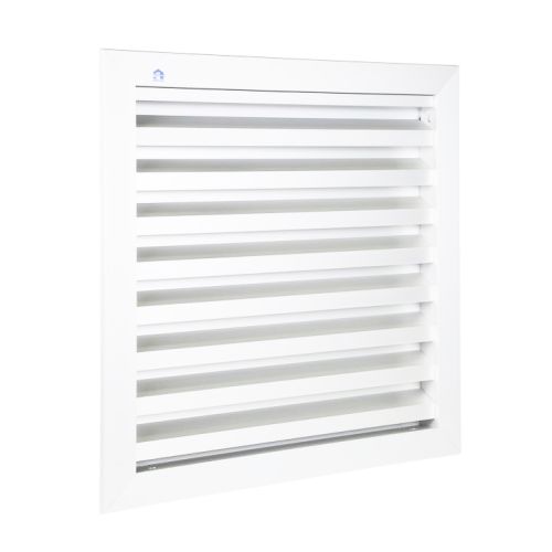 Grille de ventilation 200x200mm aluminium blanc RAL9010 - RENSON - 411226 pas cher
