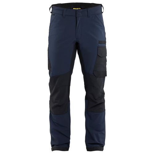 Pantalon maintenance stretch 4D marine fonc&eacute;/noir T40L - BL&Aring;KL&Auml;DER - 142216458699C146 pas cher