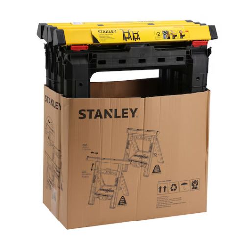 Lot de 2 pièces de tréteaux pliables télescopiques STANLEY STST1-70559 photo du produit Secondaire 9 L