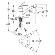 Mitigeur d'évier ALIRA monocommande avec bec mobile - GROHE - 32997-SD0 pas cher Secondaire 1 S