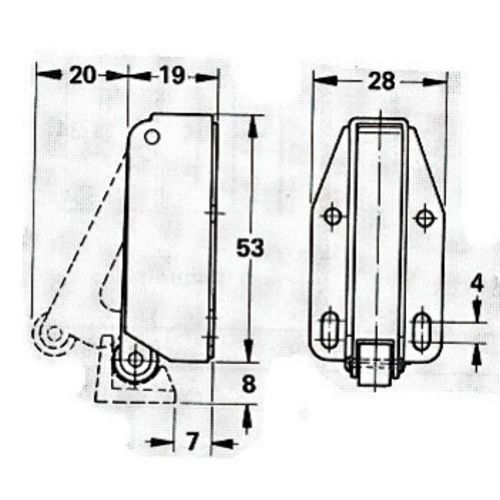 LOQUETEAU TIPLATCH ACIER ZING photo du produit Secondaire 1 L