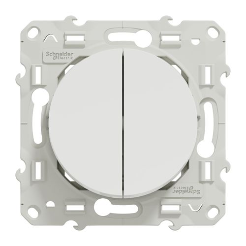 Interrupteur et bouton-poussoir ODACE 10 A 250 V SCHNEIDER ELECTRIC S520285 photo du produit