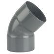 Coude PVC double Femelle 45° D110 - WAVIN - 3026209 pas cher