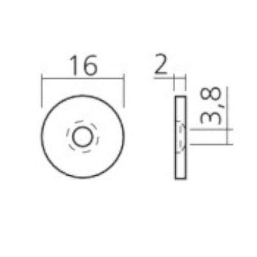 Contreplaque W12 diamètre 16 mm pour CF12 ARELEC CONV4 photo du produit Secondaire 1 L