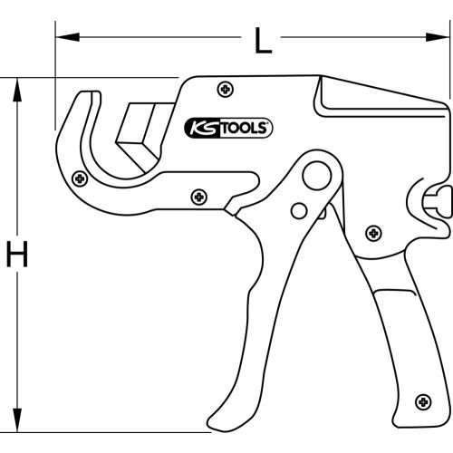 Cisaille Revolver pour tubes plastiques de 6 à 35 mm KS TOOLS 222.1100 photo du produit Secondaire 1 L