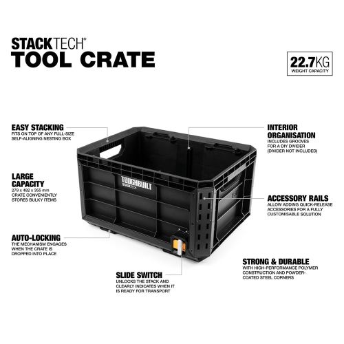 Casier à outils STACKTECH TOUGHBUILT TB-B1-X-50 photo du produit Secondaire 4 L