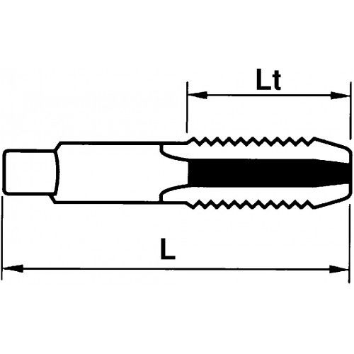 3 tarauds à main HSS M3x0,5mm - SAM OUTILLAGE - FTR-3 pas cher Secondaire 1 L