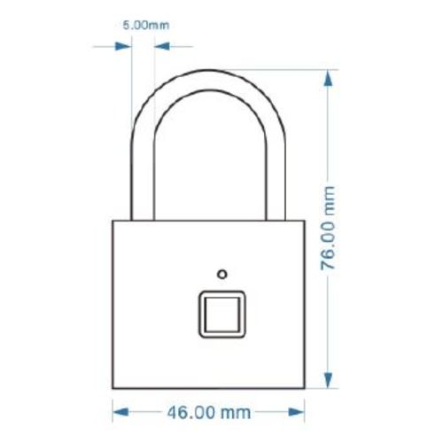 Cadenas à empreintes digitales Héraclès DIGITCAD1 photo du produit Secondaire 10 L