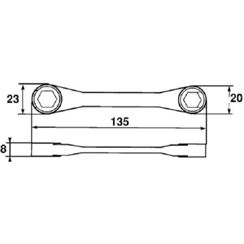 Clé coudé magnétique porte embout 1/4'' et 5/16'' - SAM OUTILLAGE - 105-PEV pas cher Secondaire 1 L