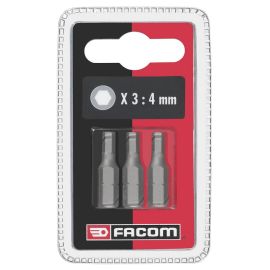 Jeu de 3 embouts standard série 1 pour vis 6 pans creux métriques Facom - EH1.J3 photo du produit Principale M