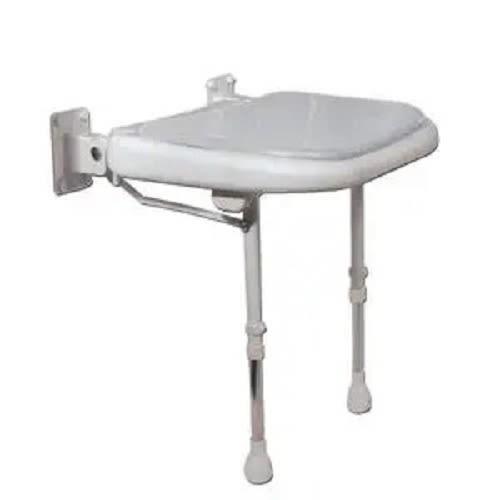 Banc de douche rembourr&eacute; rectangulaire gris AKW 04570P photo du produit