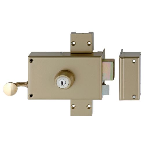 Serrure 3 points KESO 8000 horizontale à tirage cylindre 45 mm droite sans tringle JPM 503000-92-1AFB photo du produit