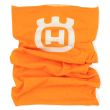 CACHE COL ORANGE LOGO HUSQVARNA BLANC TAILLE UNIQUE photo du produit