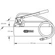 Pompe d'épreuve manuelle 50 bars KS TOOLS 902.1004 photo du produit Secondaire 1 S