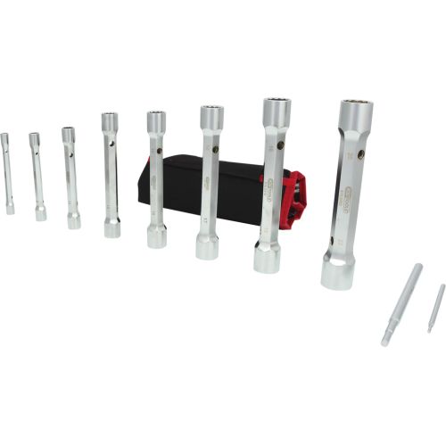 Trousse de cl&eacute;s &agrave; tubes doubles 12 pans 10 pi&egrave;ces KS TOOLS 518.0405 photo du produit