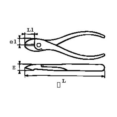 Pince coupante diagonale électricien PVC 160mm - SAM OUTILLAGE - 234E-16P pas cher Secondaire 1 L