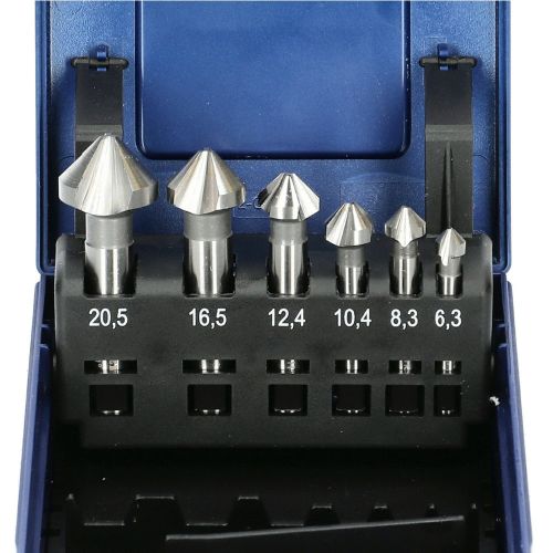 Coffret de 6 fraises à chanfreiner HSS - HANGER - 154901 pas cher Secondaire 4 L