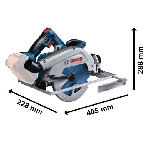 Scie circulaire 18V GKS 18V-68 GC + 2 batteries 5,5 Ah + chargeur + coffret L-BOXX BOSCH 06016B5130 photo du produit Secondaire 1 L