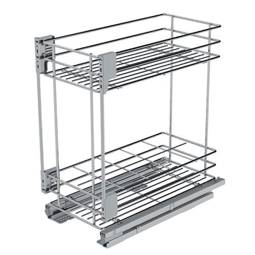 Cadre bas coulissant 2 niveaux avec porte bouteilles pour meuble 300 mm SIGE SPA 003G-300 photo du produit