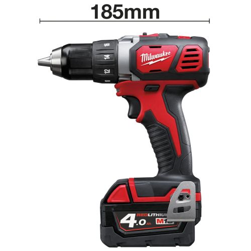 Perceuse visseuse 18 V M18 BDD-402C + 2 batteries 4 Ah + chargeur + coffret MILWAUKEE 4933443565 photo du produit Secondaire 1 L