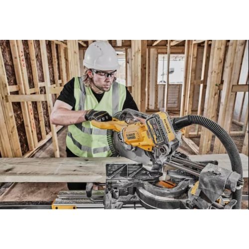 Scies à onglets 54 V XR FLEXVOLT 305 mm + batterie 9/3 Ah + chargeur DEWALT DCS781X2-QW photo du produit Secondaire 22 L