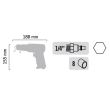 Burineur pneumatique emmanchement hexagonal + coffret GENERAL PNEUMATIC GP5225HBC photo du produit Secondaire 1 S