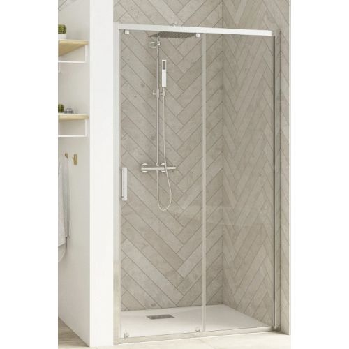 Paroi de douche SMART DESIGN C 1 volet coulissant avec seuil 90 cm hauteur 200 cm KINEDO PA90240CTNE photo du produit Secondaire 1 L