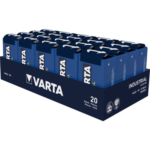 Boîte de 20 piles alcalines INDUSTRIAL Pro 1,5V LR20 - VARTA - 4020211111 pas cher Secondaire 3 L