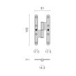 Paumelles à bois inox gauche 160x80 mm - HERACLES - Q-PAB16080-G pas cher Secondaire 1 S