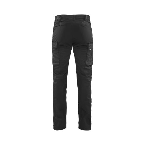 Pantalon de travail multipoches services denim stretch 2D marine/noir T50C - BLÅKLÄDER - 145711478999D108 pas cher Secondaire 1 L